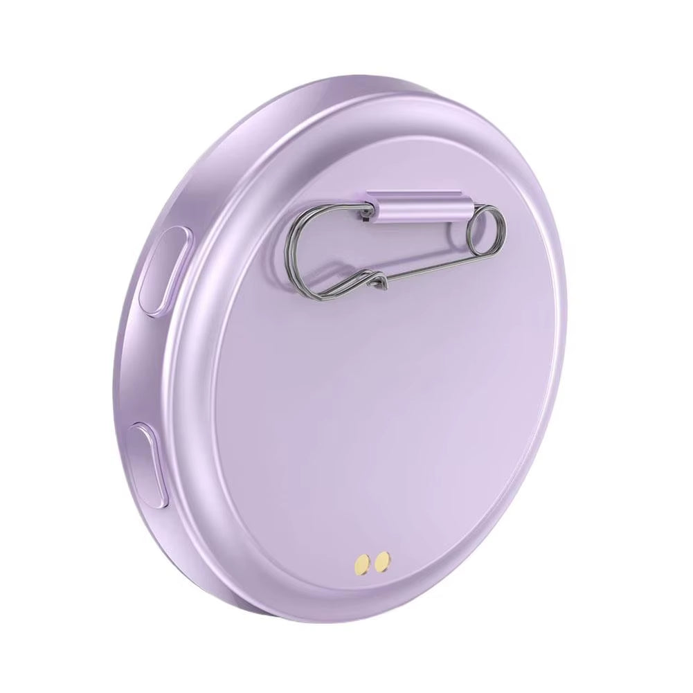 Anime Digital Smart Bluetooth Badge - Touchscreen E-Ink Photo Frame w/ Video Playback, 7-Color LED, App Control, 18H Battery