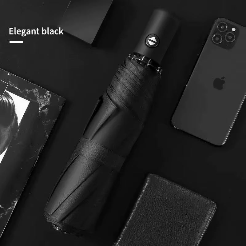 Automatic umbrella eight bone vinyl sunshine and rain dual-purpose sun umbrella sunshade and UV rays automatic folding gift adve