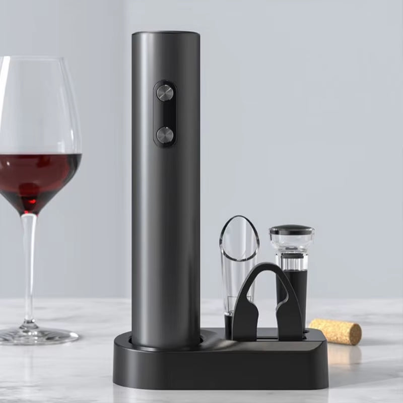Electric Wine Bottle Opener Automatic Red Wine Corkscrew Charging Base or Battery Powered Wine Tools, Wine Opener for Wine Lover