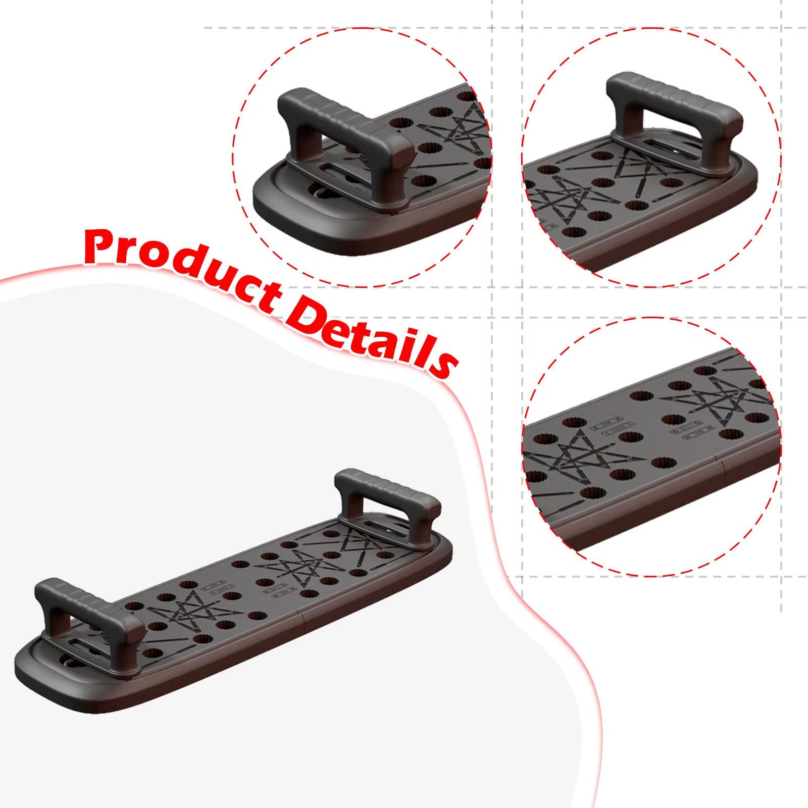 Push up Training Board Ergonomic Practical Folding Nonslip Fitness Equipment