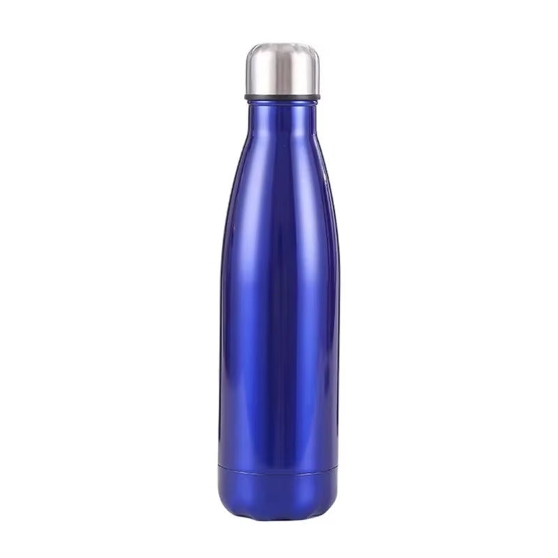 500/750ml Stainless Steel Sports Water Cup Sports Kettle Single-layer Double-wall Thermal Insulation Vacuum Bottle