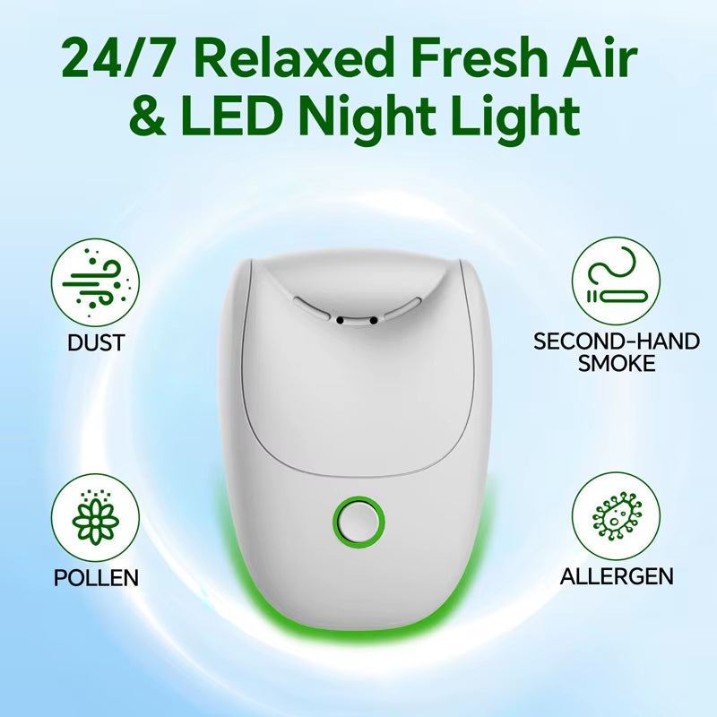 Xiaomi Compact USB Plug Play Negative Ion Air Purifier Intelligent Eliminates Odors Smoke And Formaldehyde Purifies For Room