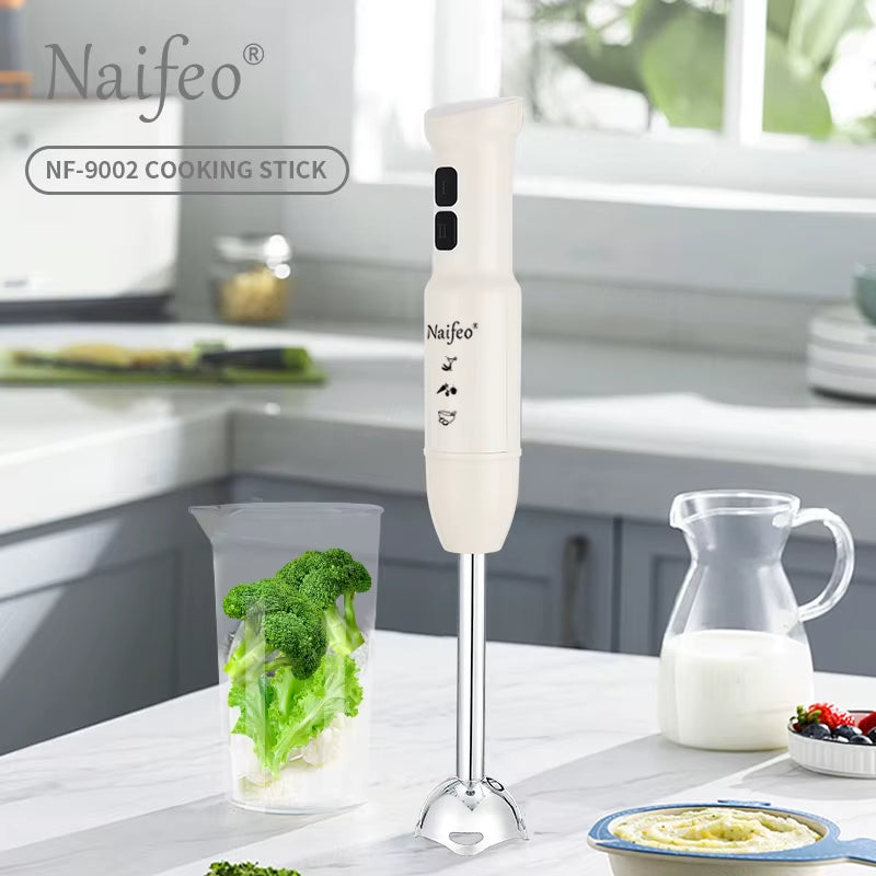 400W Powerful Motor Handheld Blender, Electric Mixer for Kitchen, Portable Blender for Smoothies, Food & Drink Preparation