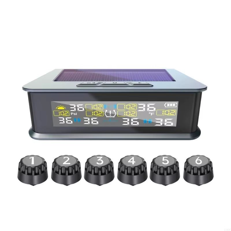 2025 New Tall Accuracy TPMS Trailer Tire Pressure Alarm Structure with Temperature Detection