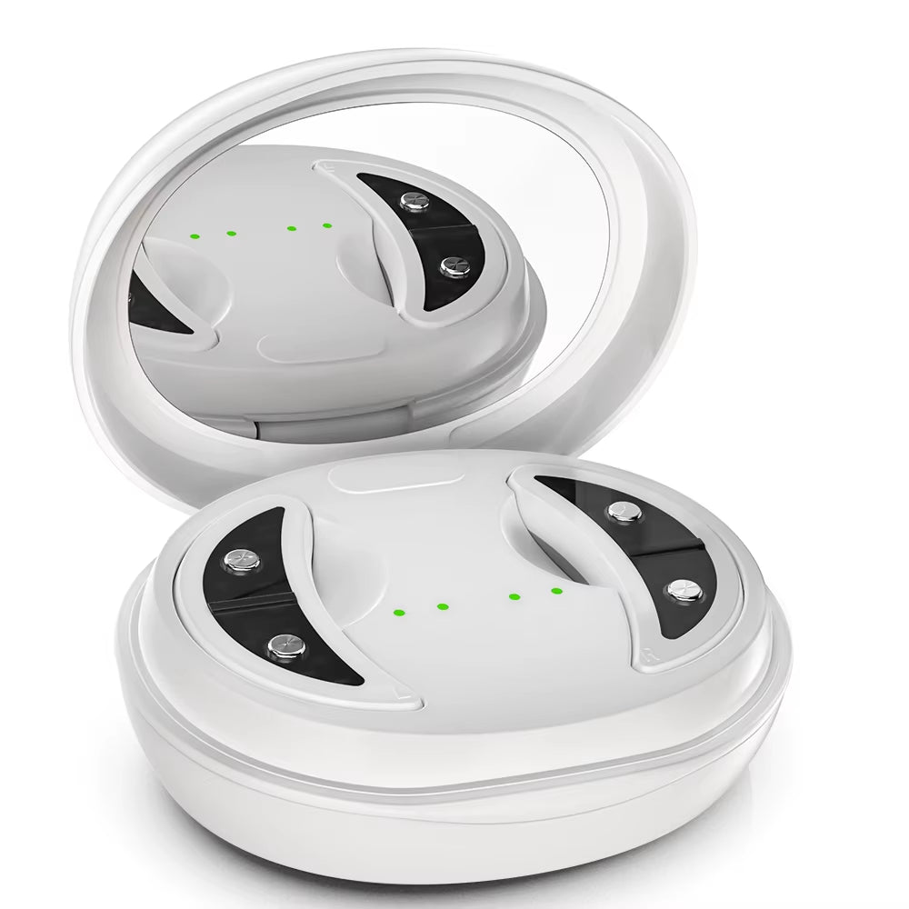 Eye Facial Massager Beauty Device Vibration 3 Levels EMS Instrument Dark Hot Circle Relieve Infrared Hot Compress Eye Firming