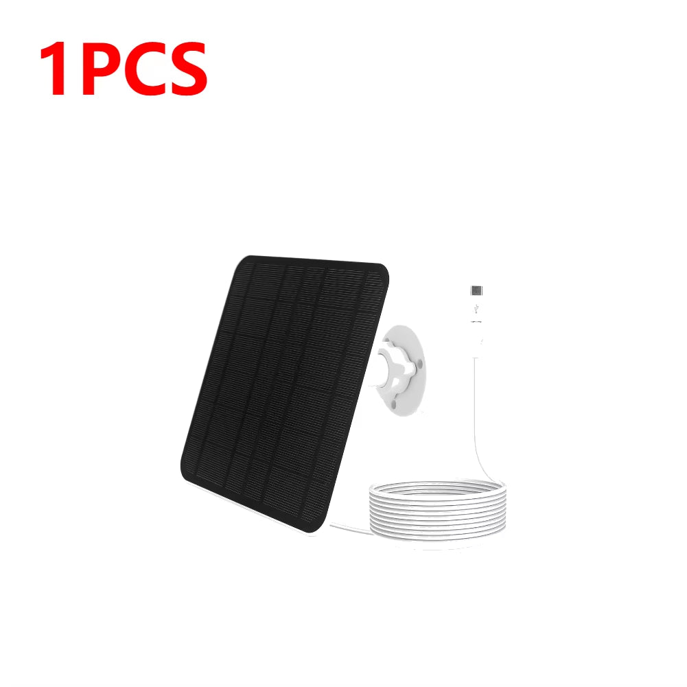 1-3PCS Waterproof 5V 20W Solar Panel for Eufycam 3/3C/2/2C/2 Pro 360°Mounting USB Solar Charger with 9.8 Ft Charging Cable