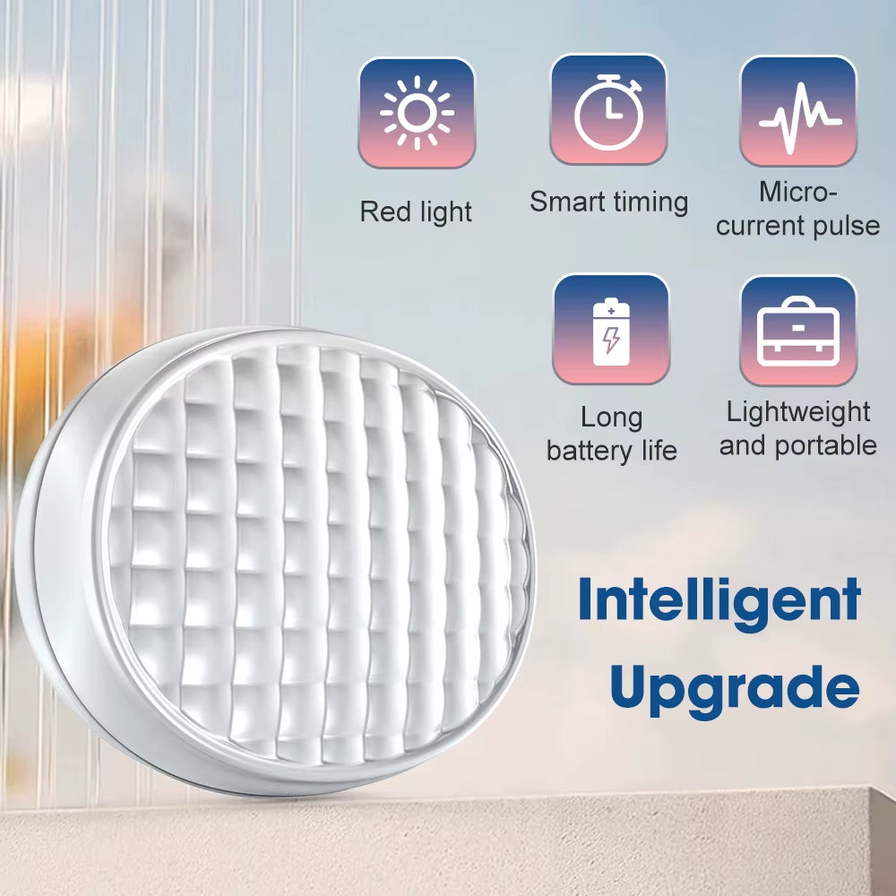 660nm Red Light Eye Massager with EMS Anti-Aging Eye Care Device Reduce Bags & Dark Circles Portable Eye Rejuvenation Pads