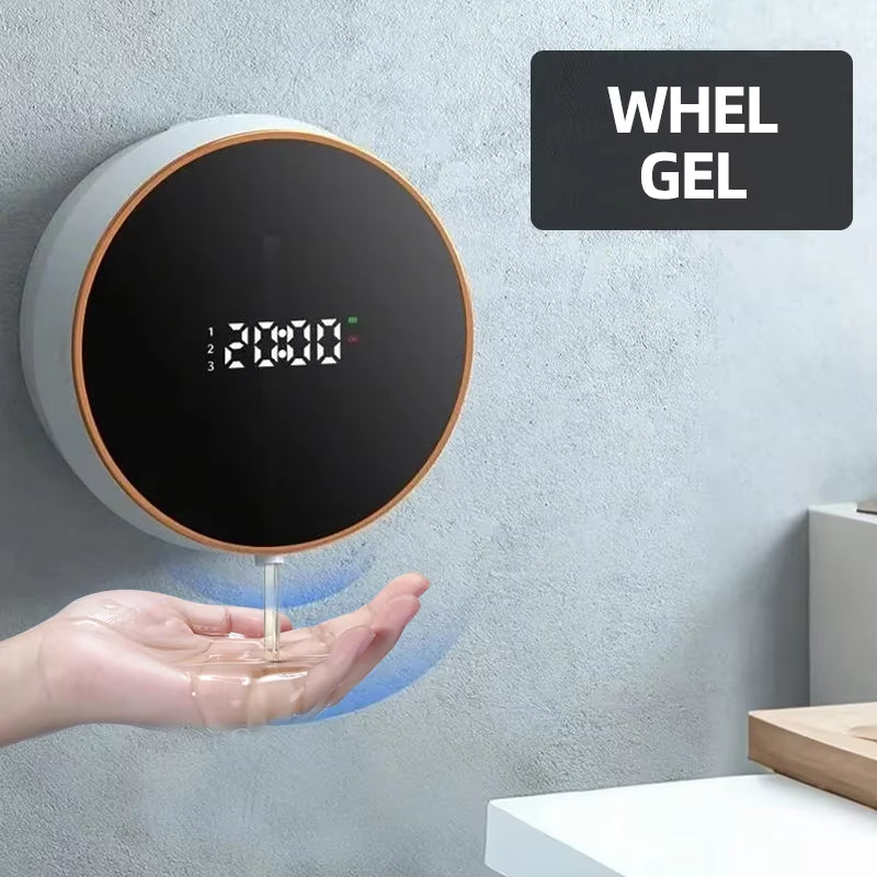 300ML Wall-Mounted Intelligent Induction USB Rechargeable Round Automatic Soap Dispenser Touchless Infrared Hand Washing Machine