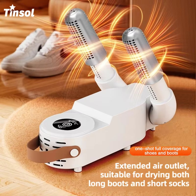New Foldable Touch Screen Shoe Dryer Fast Heating Sterilization Heater Socks Dryer Shoe Hot Air Deodorizing Dehumidifier