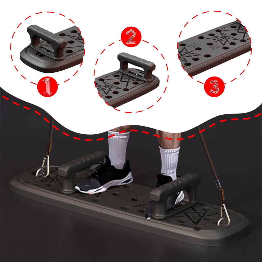 Push up Training Board Ergonomic Practical Folding Nonslip Fitness Equipment