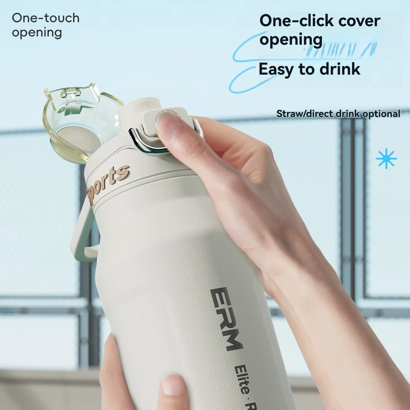 1.5L Insulated Water Bottle Stainless Steel Cold Hot Insulated Cup Vacuum Thos Bottle Double Wall Flasks