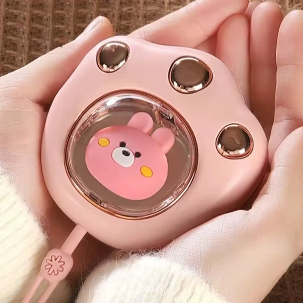 Cute Mini Cat's Claw Hand Warmer 2 Heat Levels Rechargeable Electric Heater Portable Pocket Warmer Winter