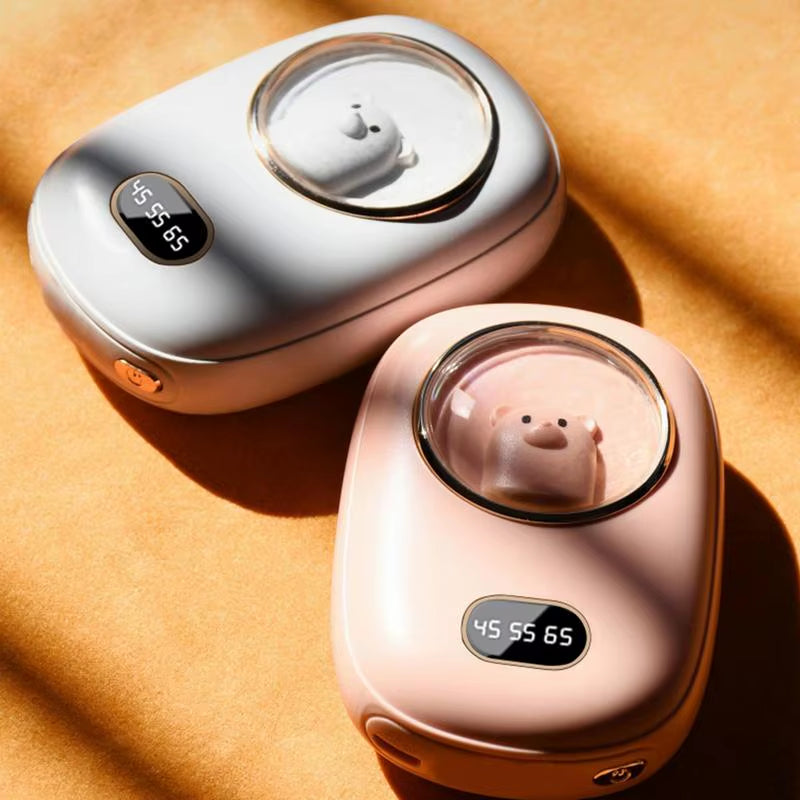 Portable Hand Warmer 10000mAh Large Capacity Electric Fast Heating Double Sided Warmth Battery Digital Display Winter Warmer