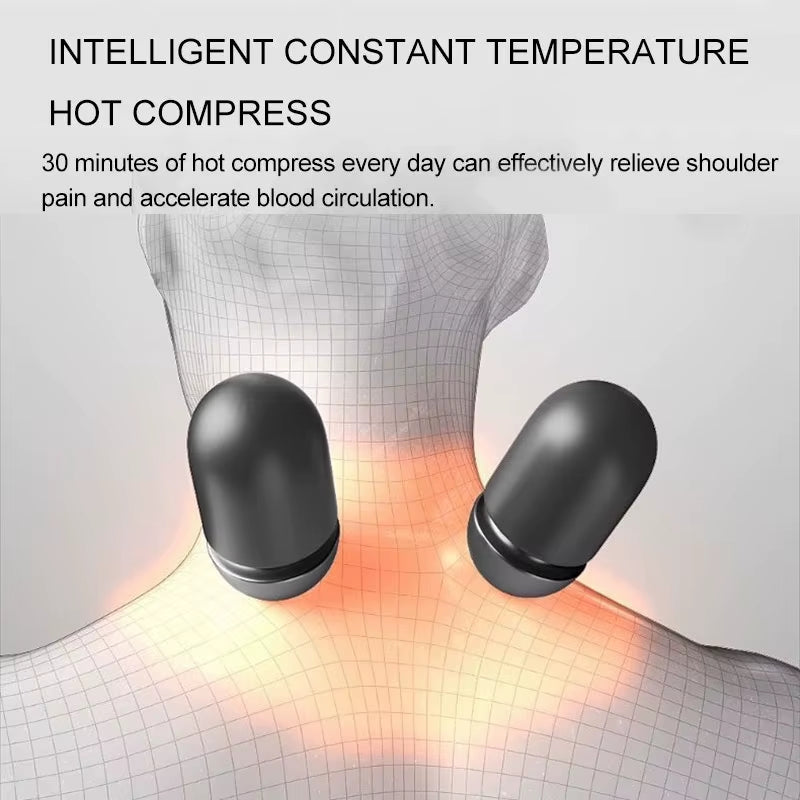 Electric Neck Massager Pillow Cervical Stretcher Heating Vibration Massage Back Traction Orthopedic Sleeping Pillows Support