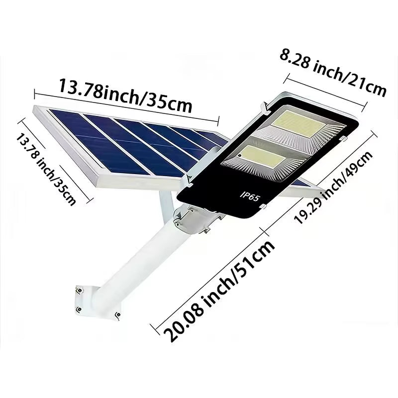 RUISENZHUO Powerful Solar Road Light,Outdoor Solar Street Lamp,Waterproof Automatic Dusk to Dawn Street Light,For Garage Garden