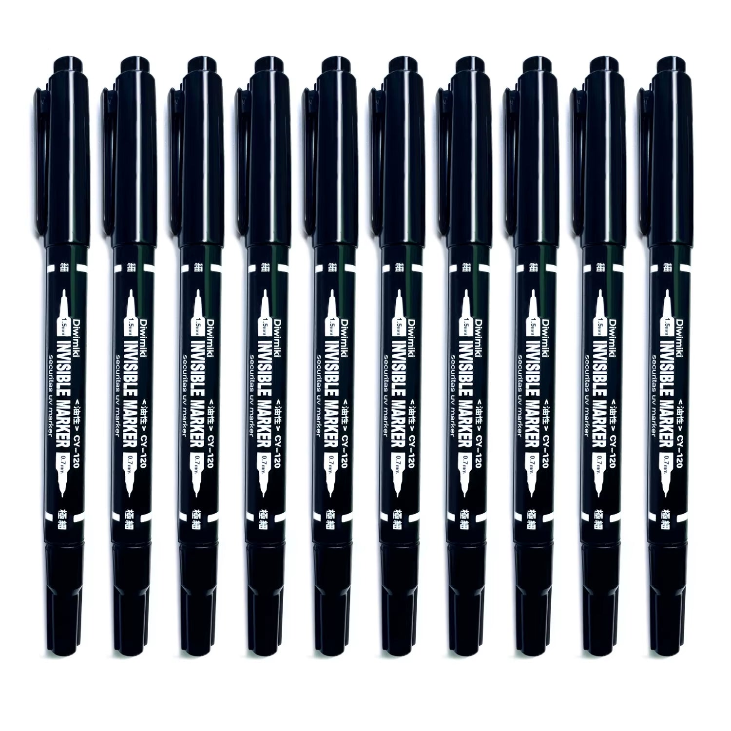 Invisible Pen Uv Light Dual Tip Highlighters Magic Pen Textmarker Markers for Poker Chess Paper Detective Game Office Stationary