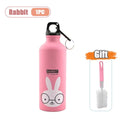 500ML Cartoon Aluminum Water Bottle Cute Animal Print  Stainless Steel Water Bottle with Lid Insulated Mug Coffee Mug