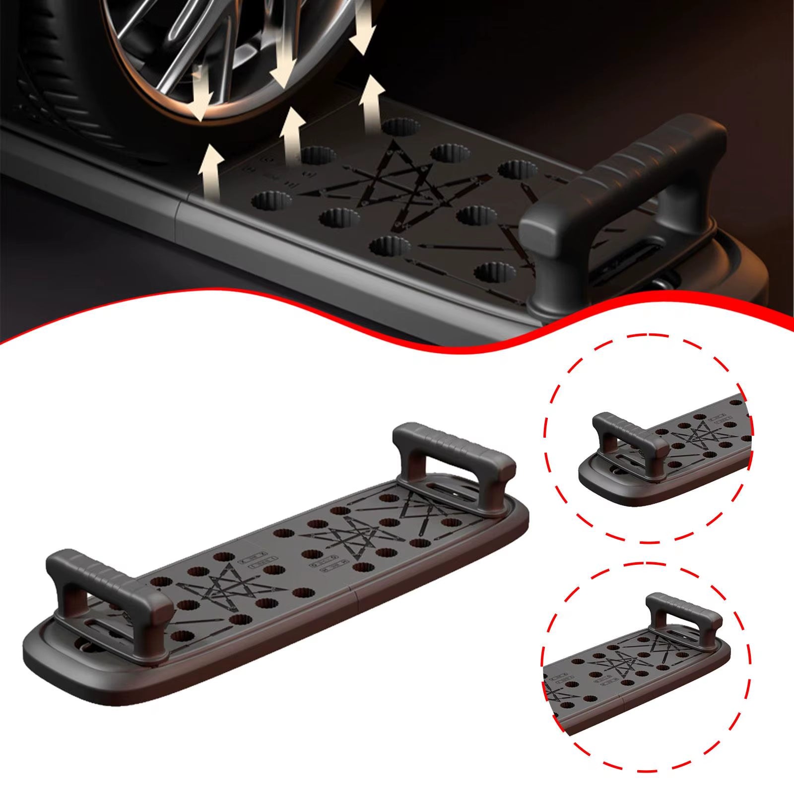 Push up Training Board Ergonomic Practical Folding Nonslip Fitness Equipment