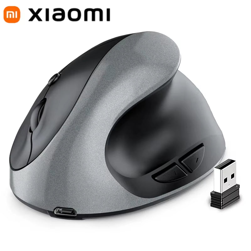 Xiaomi Rechargeable/Battery Vertical Mouse Wireless USB 2.4G Right Hand Ergonomic Mice for Computer Laptop Gaming Mouse 2025 New