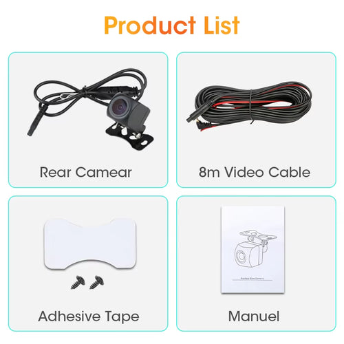 1920X1080P AHD Rear Camera Night Vision Cam Only For Car DVR Wide Rearview Stream Media Dash Cam Support CVBS CVI TVI HD