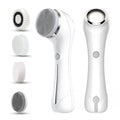 Face Scrubber Sonic Facial Cleansing Brush with 5 Interchangeable Brush Head IPX7 Waterproof Wireless Rechargeable for Massaging