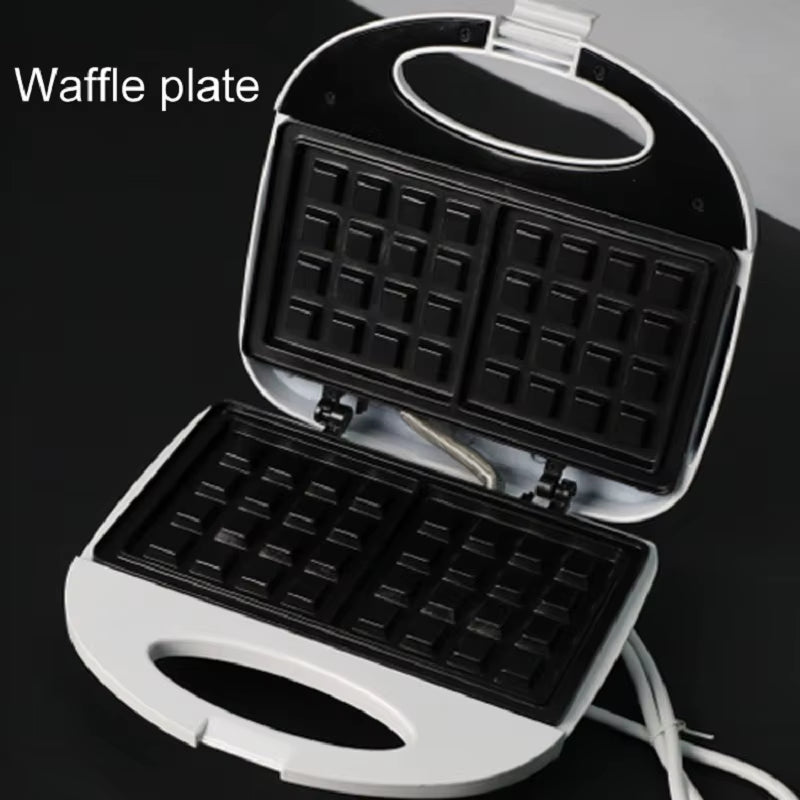 220V Electric Sandwich Maker 750W Fast Heating Breakfast Machine Waffle Maker Break Toaster Multifunction Pancake Baking Machine