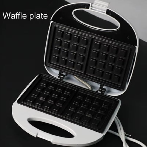 220V Electric Sandwich Maker 750W Fast Heating Breakfast Machine Waffle Maker Break Toaster Multifunction Pancake Baking Machine
