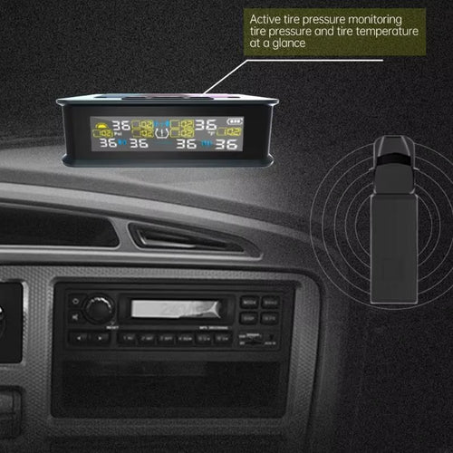 2025 New Tall Accuracy TPMS Trailer Tire Pressure Alarm Structure with Temperature Detection