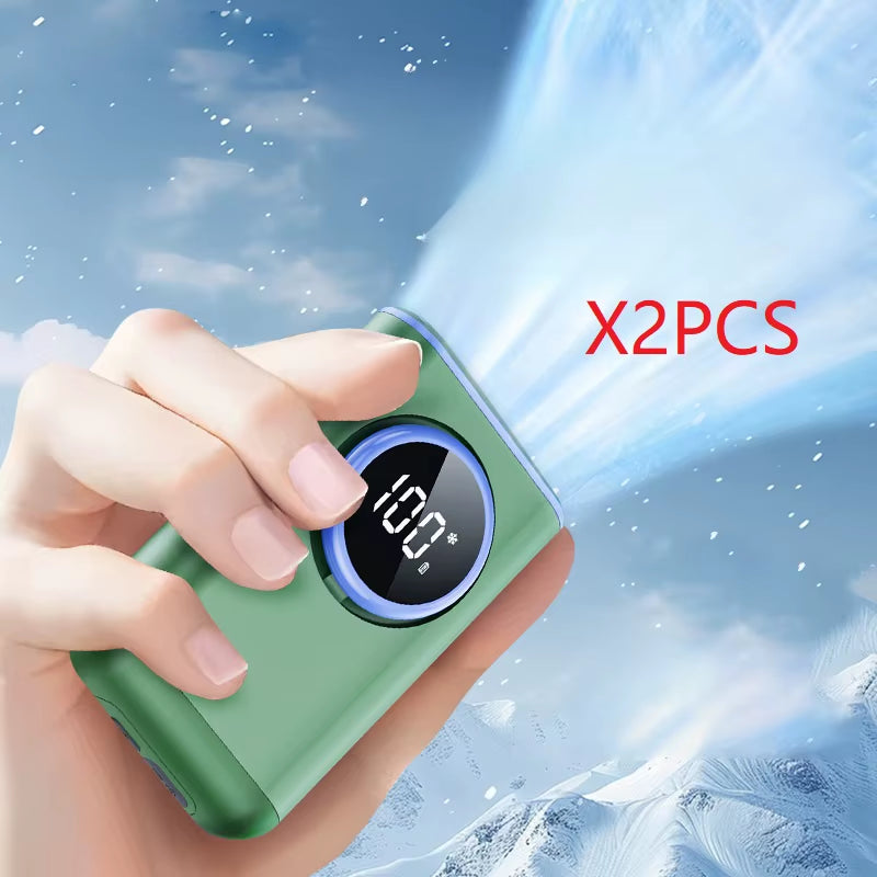 Hanging Neck Fan 3-in-1 Portable Fan Handheld Waist-hanging Neck Fan  Digital Display 100 Levels Aluminum Backpack Handheld Fan