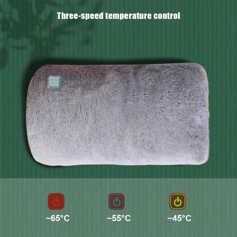 New Electric Hand Warmer USB Rechargeable  Pillow Heating Belly Warming Explosion-Proof Warmer For Camping