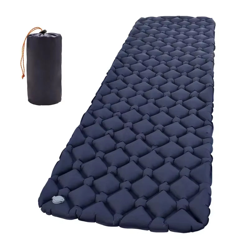 Outdoor Camping Sleeping Pad Single Self-Inflating No Pump Rapid Setup Ultralight Compact for Outdoor Hiking Travel Tent