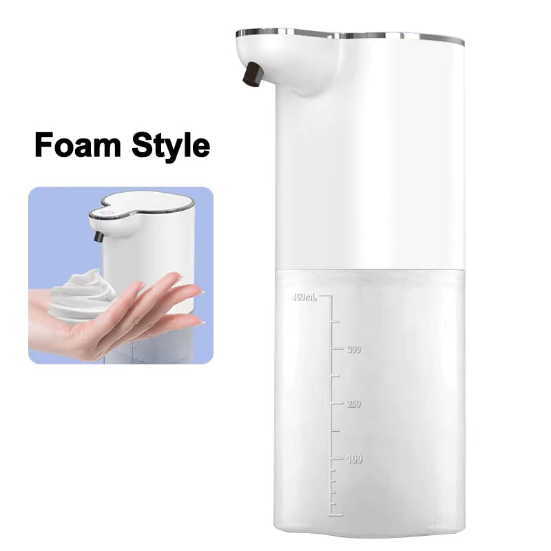 Automatic Soap Dispensers 400ml 4-Gears Adjustable Bathroom Smart Washing Hand Machine USB Rechargeable Touchless Hand Sanitizer