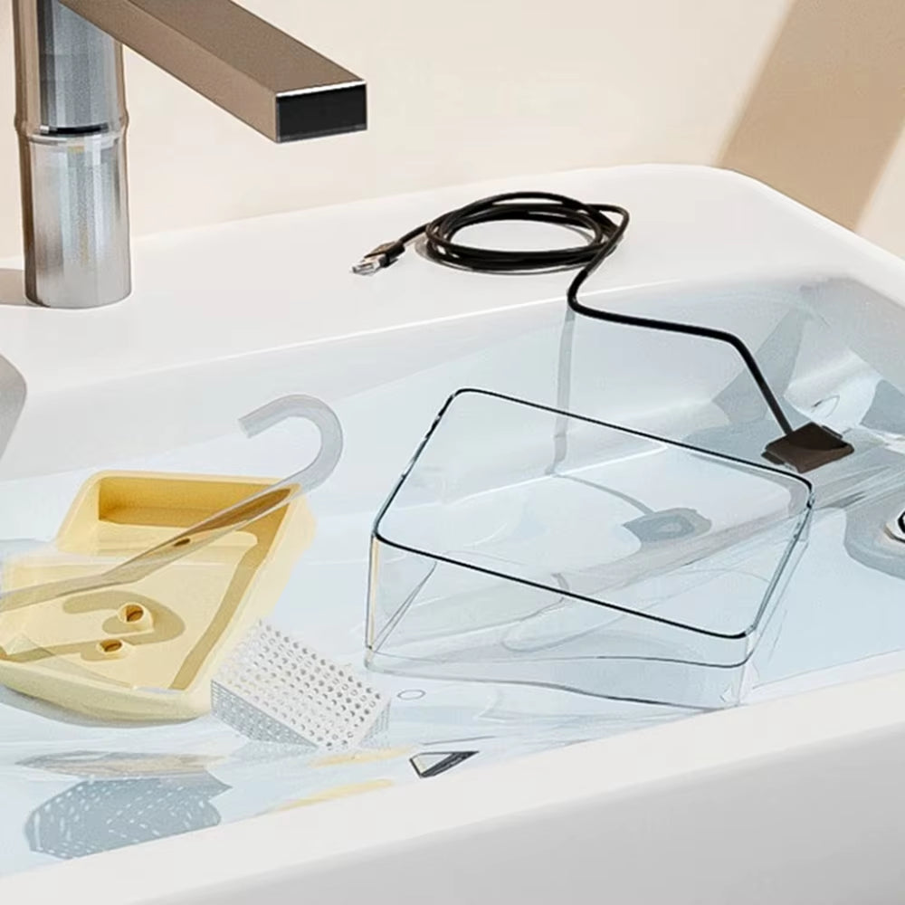 Transparent cat drinking fountain automatic circulating live water drinking basin dog smart drinking fountain pet supplies