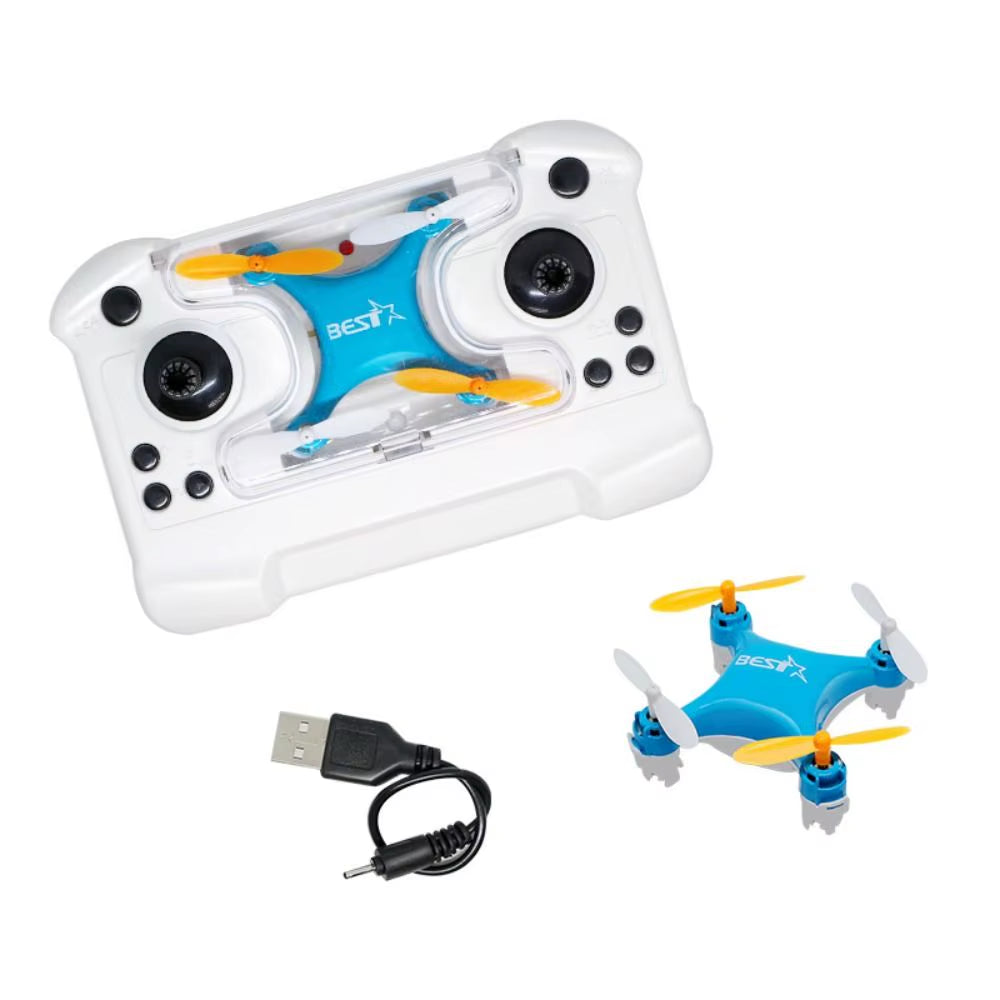 ABS Mini Remote Control Aircraft Flying with Light Rotation Remote Control Drone Rechargeable Durable