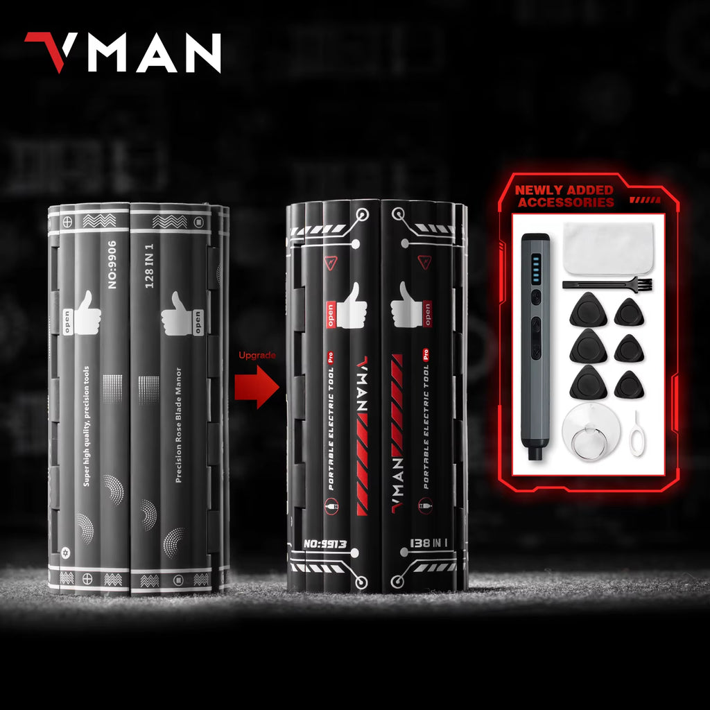 138 In 1 Electric Screwdriver Set Pro Cordless Multifunctional iPhone & Glasses Repair Tool Magnetic Bit Household Kit