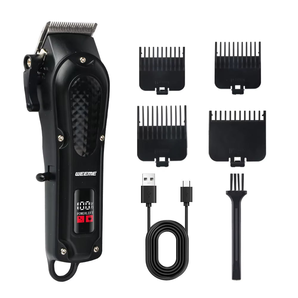 T9 Vintage Men's Electric Hair Clipper Beard Trimmer/Rechargeable Hair Cutting Machine With Nose Hair Trimmer Kit Boyfriend Gift