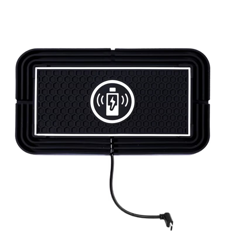 Car Wireless Charger Silicone Non-Slip Pad for iPhone16 15 14 13 12 Samsung S24 S23 Xiaomi Car Phone Fast Induction Charging Pad