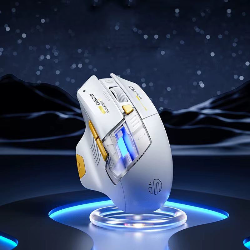 A9 PRO MAX New Three-Mode Wired/Wireless/Bluetooth Gaming Mouse 1000HZ Return Rate 12800DPI Wireless Mouse