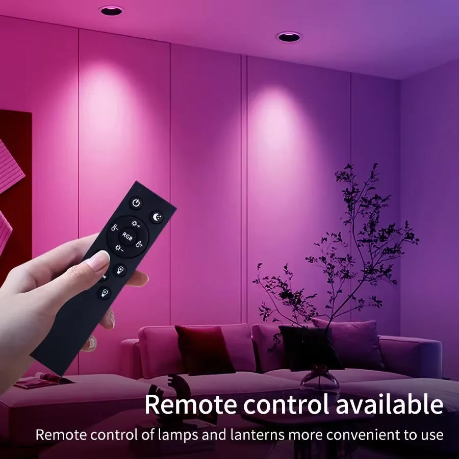 AC220V 10W Bluetooth Tuya Smart LED Downlight 2.4GHz Remote Control Smart Life APP Operated Living Room Bedroom Ceiling Light