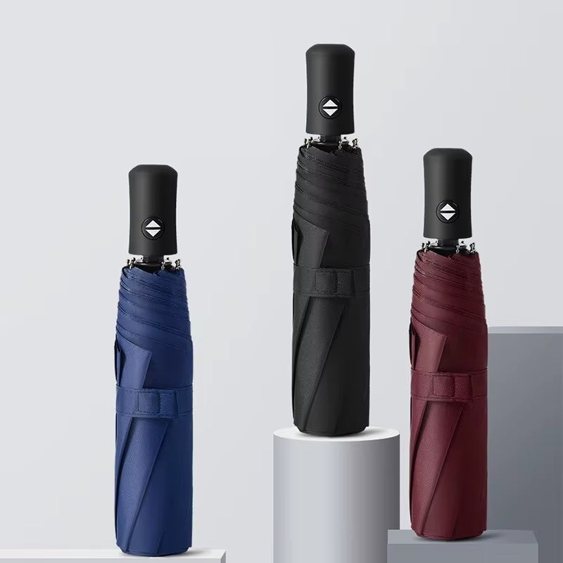 Automatic umbrella eight bone vinyl sunshine and rain dual-purpose sun umbrella sunshade and UV rays automatic folding gift adve