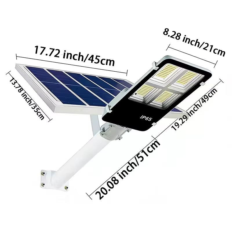 RUISENZHUO Powerful Solar Road Light,Outdoor Solar Street Lamp,Waterproof Automatic Dusk to Dawn Street Light,For Garage Garden