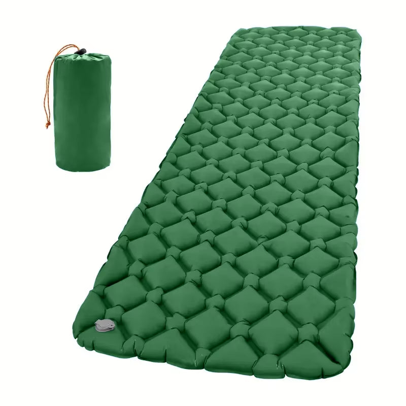 Outdoor Camping Sleeping Pad Single Self-Inflating No Pump Rapid Setup Ultralight Compact for Outdoor Hiking Travel Tent