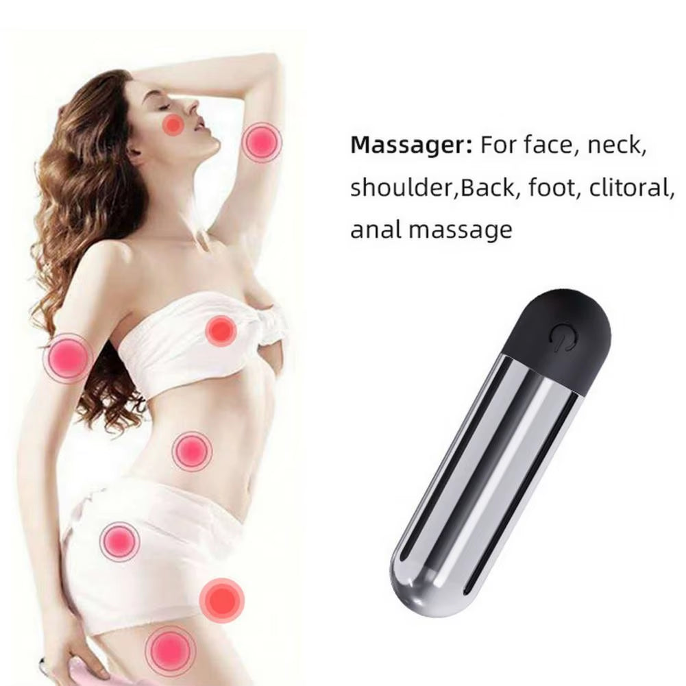 Rechargeable Vibrating Eye Massager 10 Modes Waterproof Compact Size Portable Silent Wireless Body Massage Device