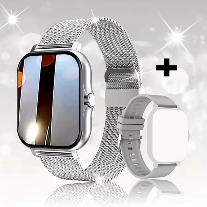 New Smart Watch Android IOS Phone 1.44 Inch Color Screen Bluetooth Call Blood Oxygen/Pressure Monitoring Smart Watch Women Men