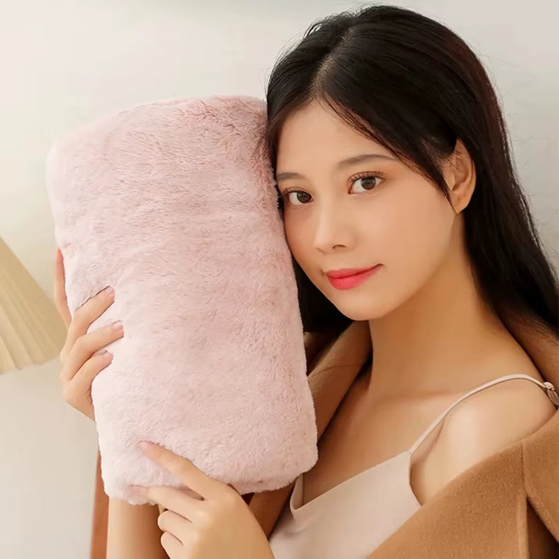 New Electric Hand Warmer USB Rechargeable  Pillow Heating Belly Warming Explosion-Proof Warmer For Camping