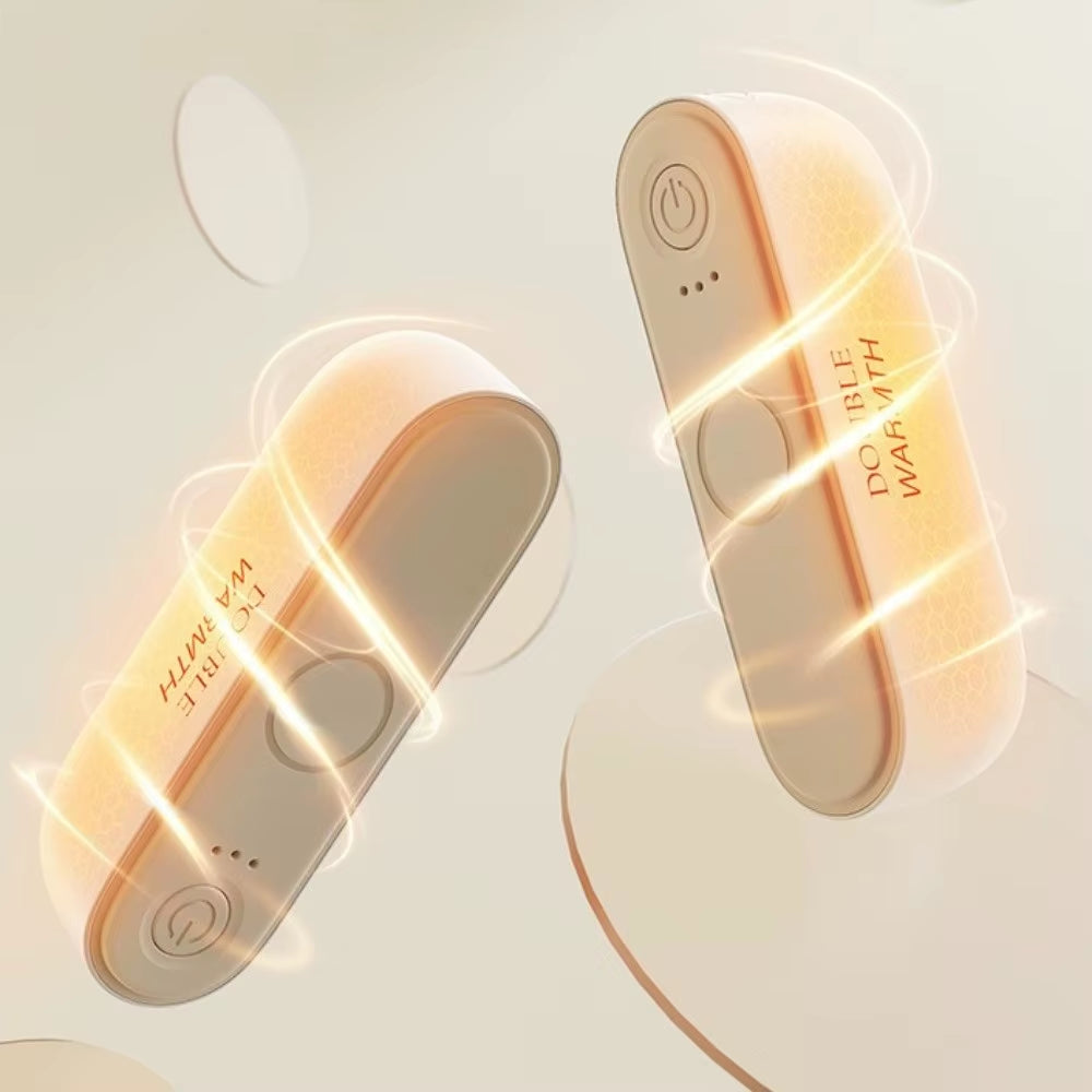 2 in 1 Dual-Palm Hand Warmers Magnetic Fast Heating Pocket Warm Hand Treasure Detachable Rechargeable Electric Hand Heater