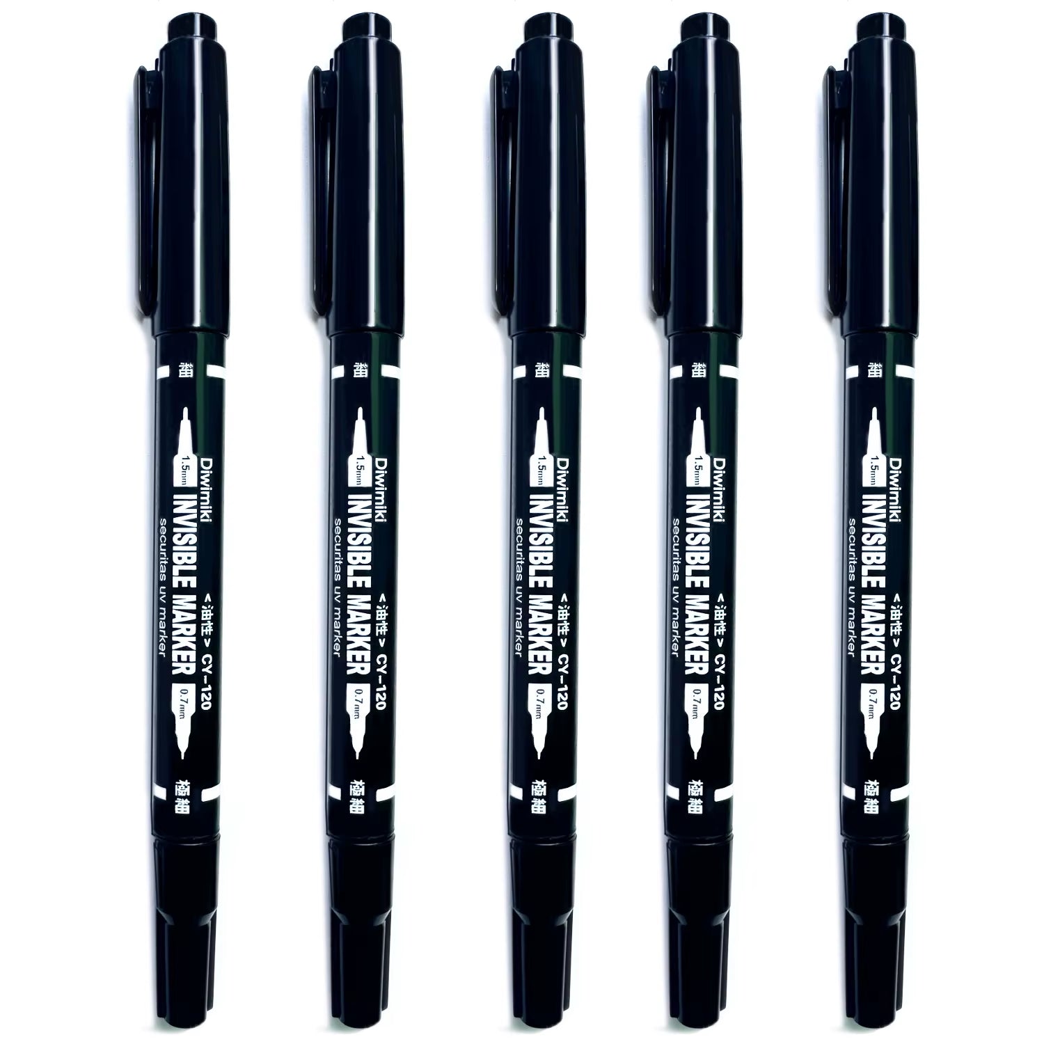 Invisible Pen Uv Light Dual Tip Highlighters Magic Pen Textmarker Markers for Poker Chess Paper Detective Game Office Stationary