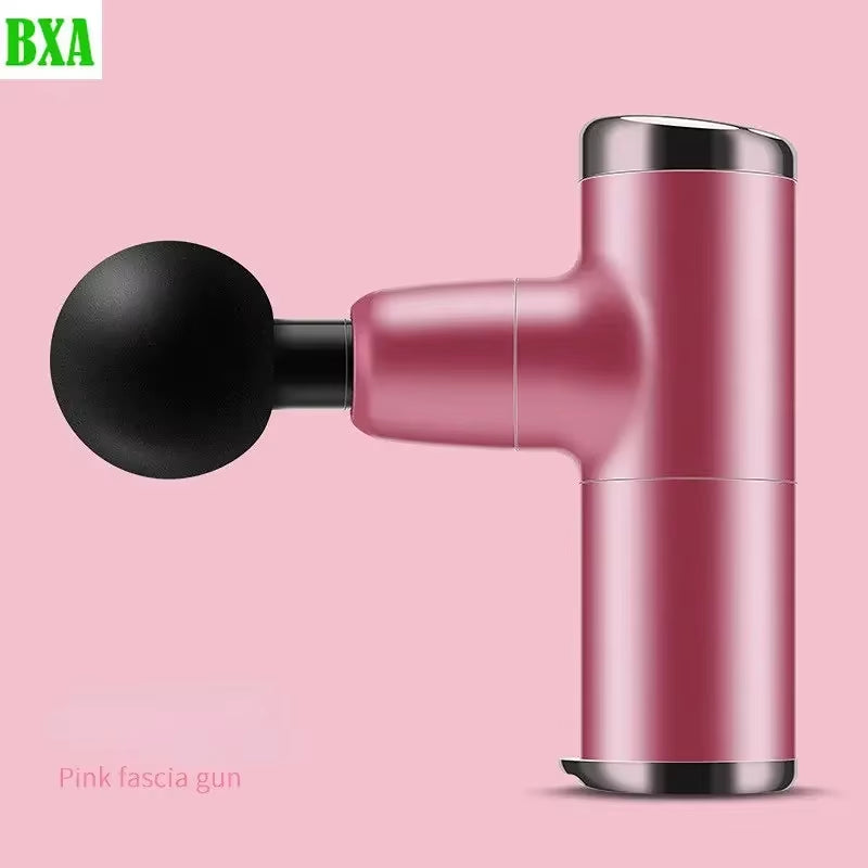 Mini Massage Gun Portable Fascia Gun Vibrating Percussion Pistol Massager for Deep Tissue Muscles Body Relaxation Fitness Device