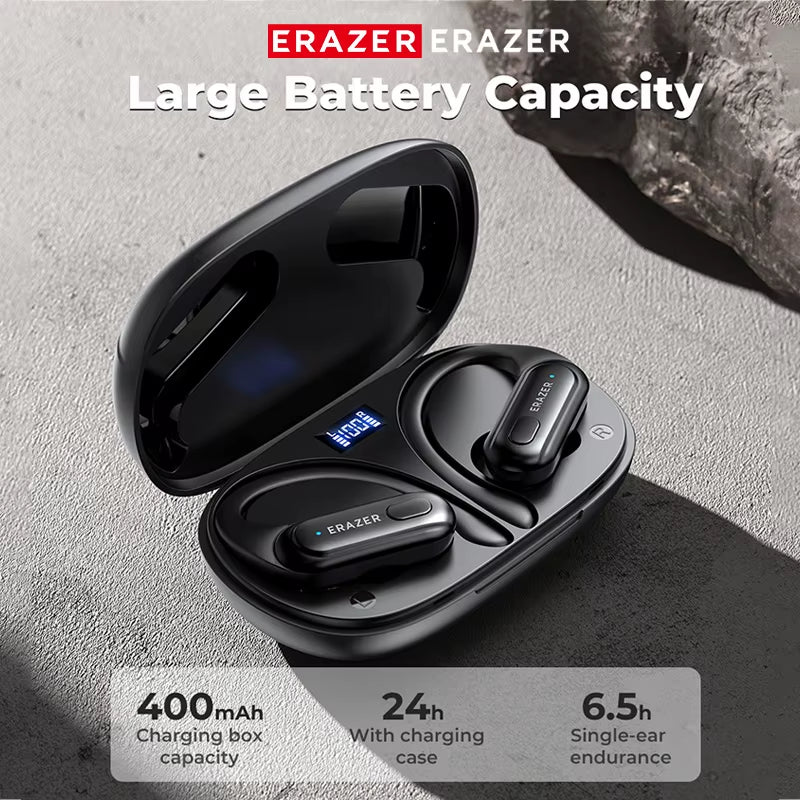 ERAZER XT60 Wireless Headset Bluetooth 5.3 Bass Stereo Sports Headset with Microphone