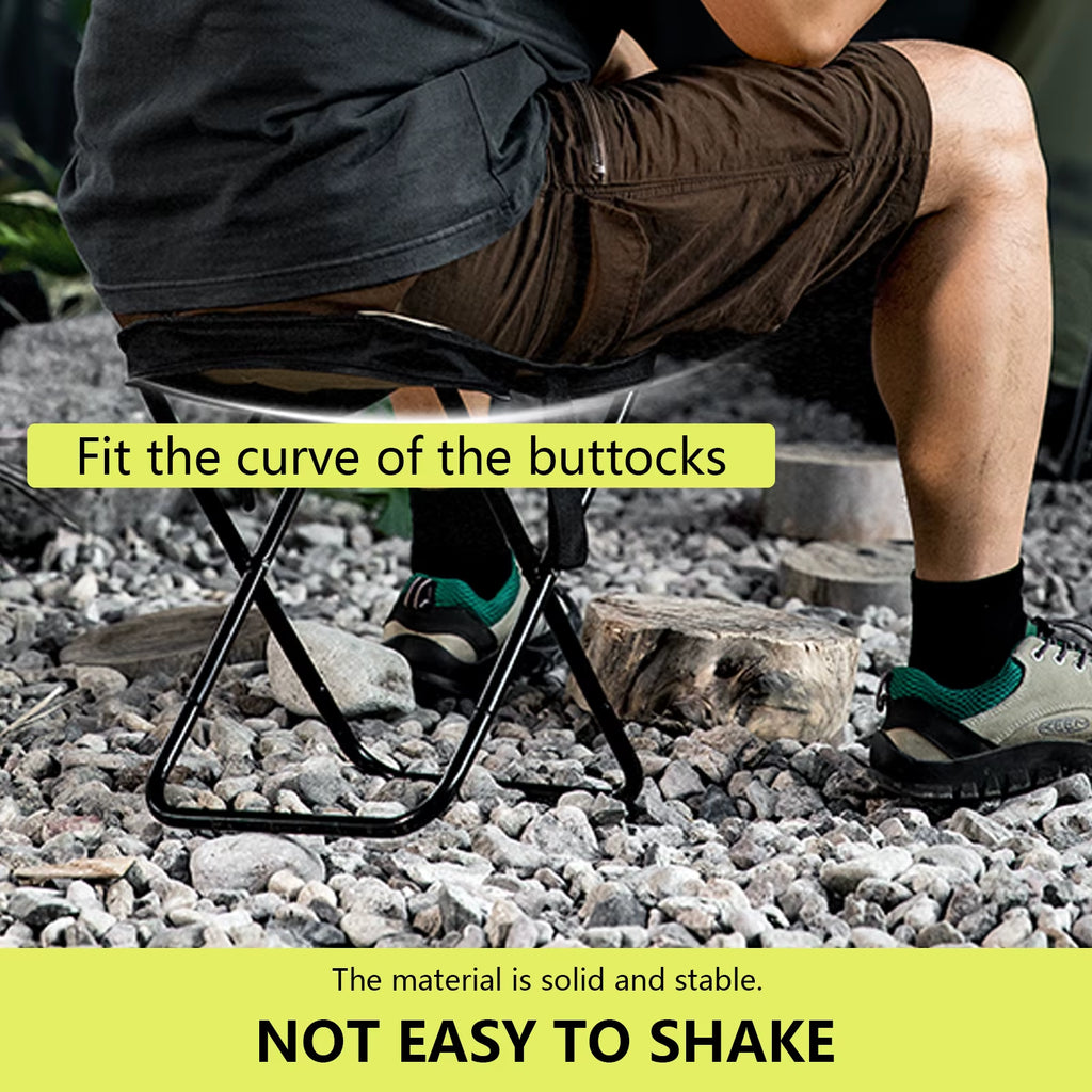 Outdoor Camping Chair Portable Folding Stool Lightweight Beach Fishing Chair Hiking Travel 의자